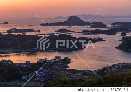 熊本縣：松島、天草的日落和高舞山的登山風景 129876414