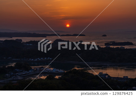 熊本縣：松島、天草的日落和高舞山的登山風景 129876425