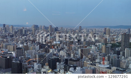 日本大阪城市夜景 129877291