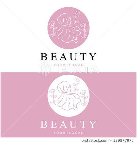 muslimah hijab logo template vector illustration design-vector muslimah hijab logo template vector illustration design-vector 129877975