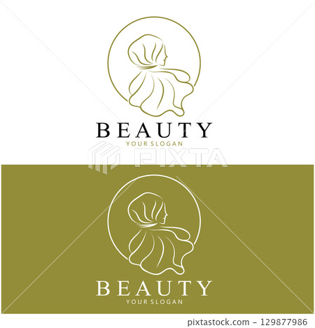 muslimah hijab logo template vector illustration design-vector muslimah hijab logo template vector illustration design-vector 129877986