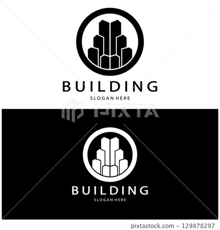 Building logo vector illustration design,Real Estate logo template, Logo symbol icon 129878297