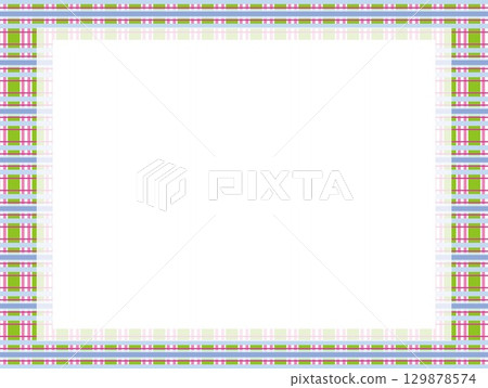 Plaid frame white space 129878574