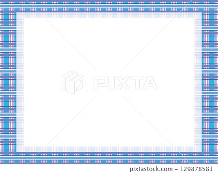 Plaid frame white space 129878581