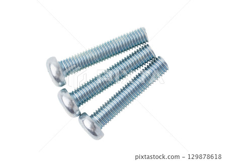 Pan head screw (cross recess) on transparent background (png) 129878618