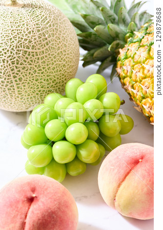 各種夏季水果 129878688