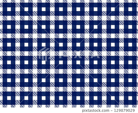 Plaid background with small dots, white and navy 129879029