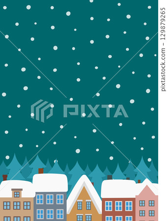 聖誕素材 雪鄉 北歐 聖誕素材 雪鄉 北歐 129879265