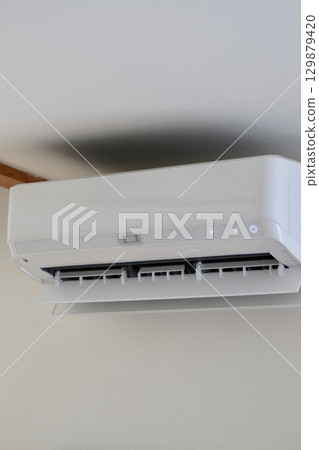 Wi-Fi enabled air conditioners in operation, heating and cooling air conditioners 129879420