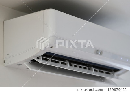 Wi-Fi enabled air conditioners in operation, heating and cooling air conditioners 129879421