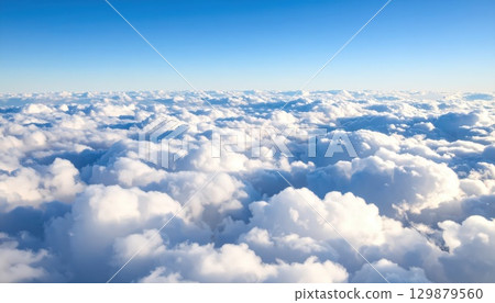 AI影像：天空中的雲海 129879560