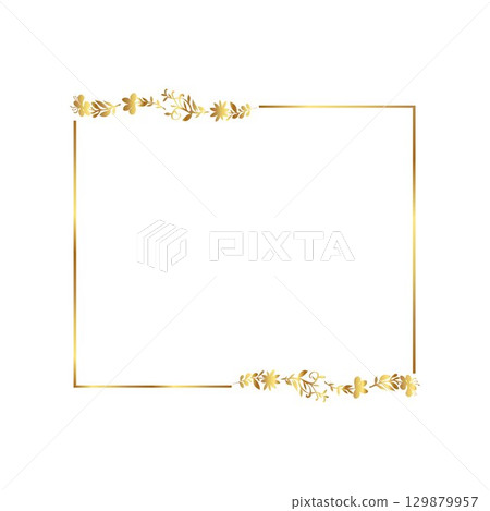 Golden warm gold border frame free Golden warm gold border frame free 129879957