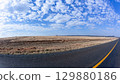 Travel Highway Wide Dry Expanse Landscape 129880186