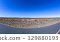 Travel Highway Wide Dry Expanse Landscape 129880193