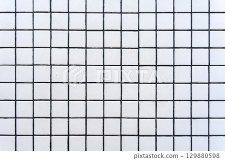White Ceramic Tile Background. Interior Design and Renovation Concept White Ceramic Tile Background. Interior Design and Renovation Concept 129880598