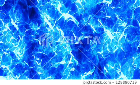 Blue flame burning effect background 129880719