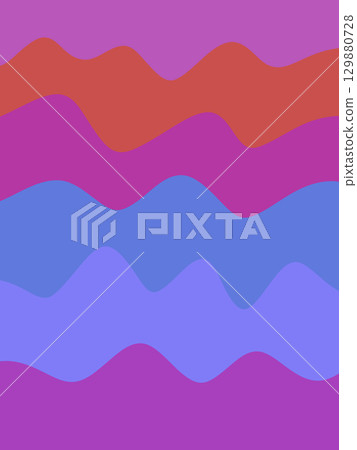 Colorful wave pattern Colorful wave pattern 129880728