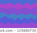 多彩的波浪圖案 129880730