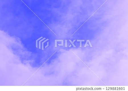 Blue sky with clouds (wallpaper material) 129881601