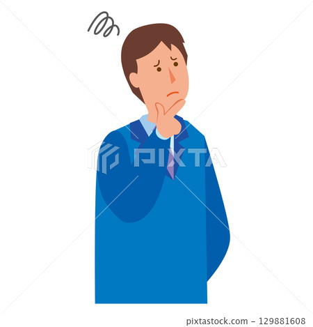 不懂的商人-插圖素材 [129881608] - PIXTA圖庫