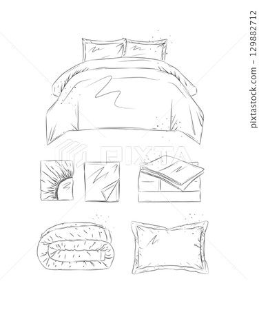 Bedding elements set white Bedding elements set white 129882712