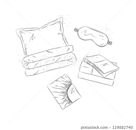 Sleeping accessories set white 129882740
