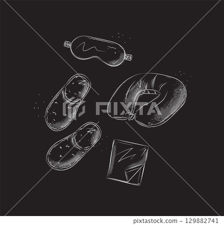 Travel sleeping accessories set black 129882741