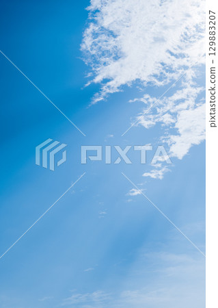 blue sky and white clouds 129883207