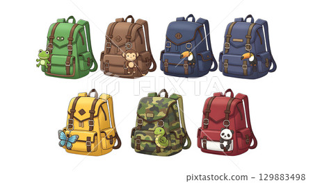 Family lifestyle. item Camping. Cartoon illustration design. 129883498