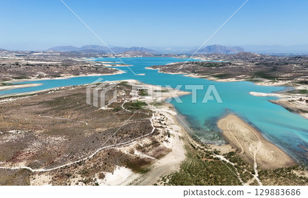 Embalse de La Pedrera reservoir. Spain 129883686