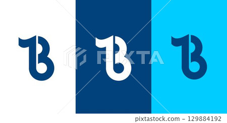 Modern and Unique B initials music logo design Modern and Unique B initials music logo design 129884192