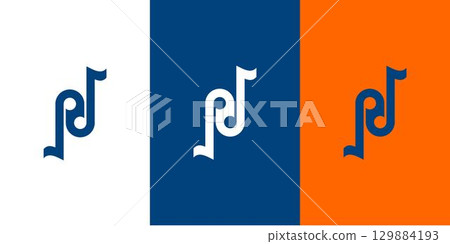Modern and Unique N initials music logo design Modern and Unique N initials music logo design 129884193