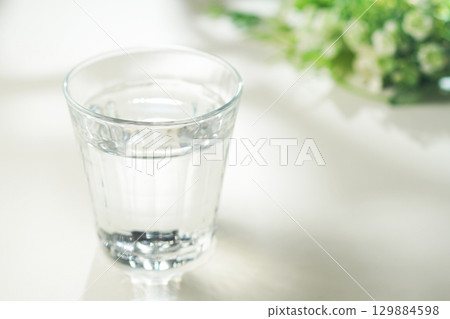 Mineral water in a glass Mineral water in a glass 129884598