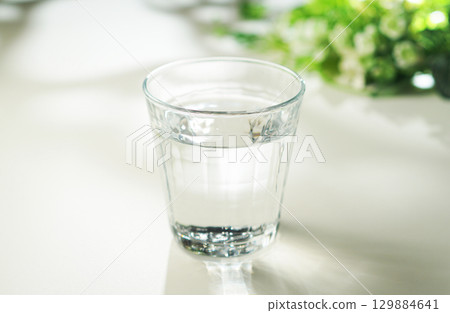 Mineral water in a glass 129884641
