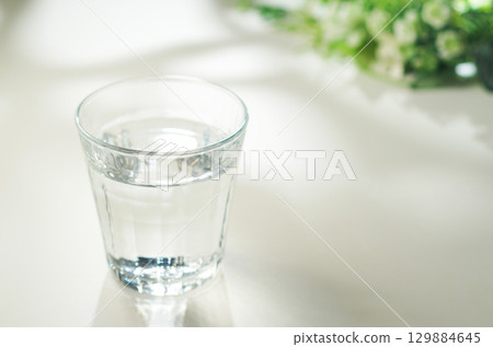 Mineral water in a glass Mineral water in a glass 129884645