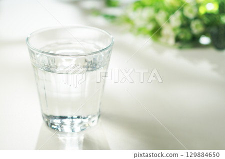 Mineral water in a glass Mineral water in a glass 129884650