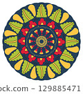 Creative mandala vector 129885471