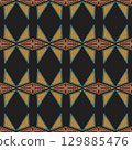 Repeating classical ornament seamless pattern 129885476