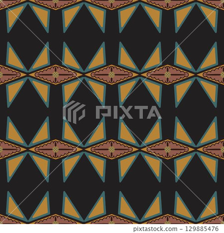 Repeating classical ornament seamless pattern Repeating classical ornament seamless pattern 129885476