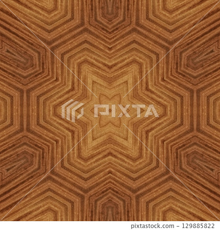 Luxurious handmade art carved on expensive wooden board. Engraved craft design for border, frame, flooring, wallcovering, furniture decoration, tiles, wrapping paper printing 129885822