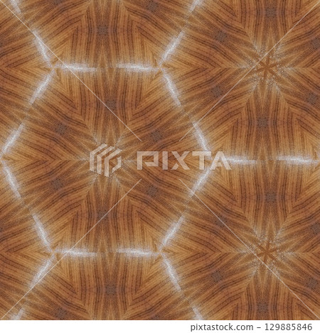 Luxurious handmade art carved on expensive wooden board. Engraved craft design for border, frame, flooring, wallcovering, furniture decoration, tiles, wrapping paper printing 129885846