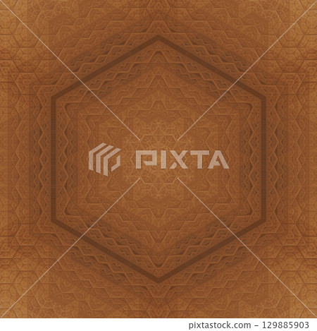 Luxurious handmade art carved on expensive wooden board. Engraved craft design for border, frame, flooring, wallcovering, furniture decoration, tiles, wrapping paper printing Luxurious handmade art carved on expensive wooden board. Engraved craft design for border, frame, flooring, wallcovering, furniture decoration, tiles, wrapping paper printing 129885903