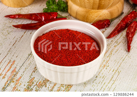 Spicy dry hot Chili powder Spicy dry hot Chili powder 129886244
