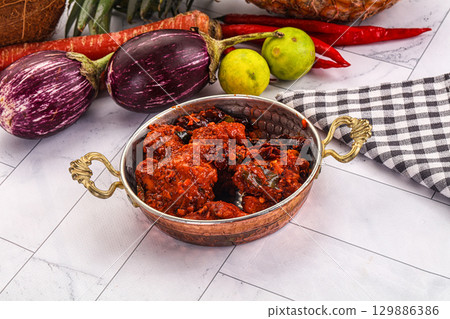 Indian cuisine spicy Chicken 65 129886386