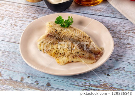 Steamed dietary tilapia fish fillet Steamed dietary tilapia fish fillet 129886548