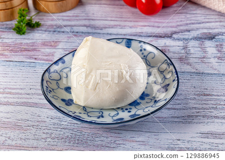 Italian Mozarella buffalo cheese ball Italian Mozarella buffalo cheese ball 129886945