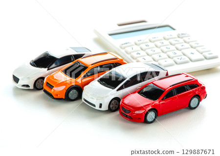 Image of buying and selling a car Image of buying and selling a car 129887671