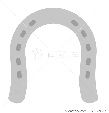 馬蹄形插圖 129889604