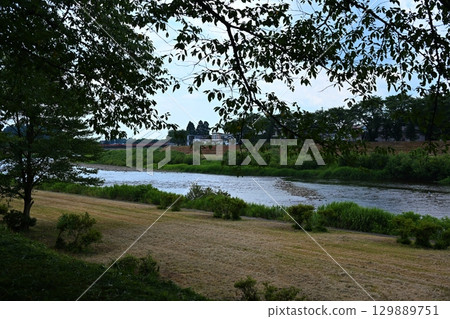 秋田縣角館的檜內川 秋田縣角館的檜內川 129889751