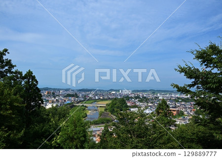 View from Yokote Castle, Akita 129889777